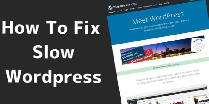 Quale può essere una soluzione quando il mio wordpress è estremamente lento?