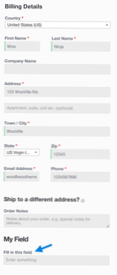 Hvilken krog / handling udføres, når et felt i kasseform ændres i WooCommerce