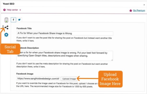 Wo legt das Yoast SEO-Plugin die Open Graph-Metadaten fest??
