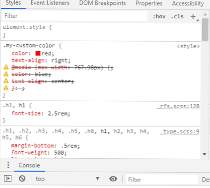 Why doesn't media(max-width) work on h2 title?