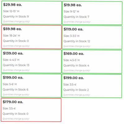 Woocommerce - Cambiar la salida de variaciones