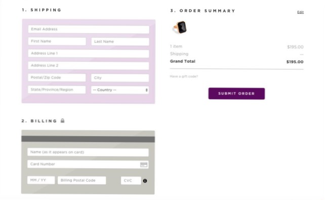 Paiement Woo-commerce résumé dans l'entrée de carte contextuelle uniquement