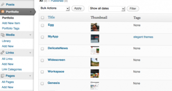 WordPress Custom Post Type and Shortcode for Portfolio Items
