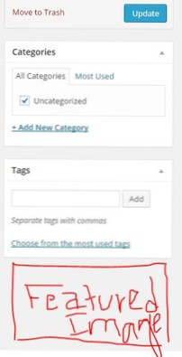 La méta-boîte Wordpress Featured Image ne s'affiche pas