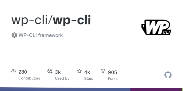 wp-cli konfiguration i php?