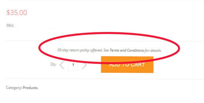 Pulsante Aggiungi collegato alla pagina del singolo prodotto nella pagina dei dettagli dell'ordine