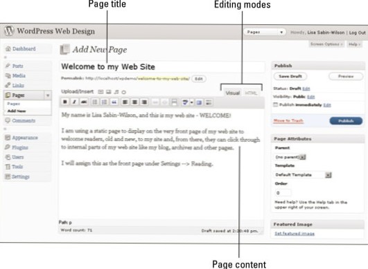 Een blog toevoegen aan de site