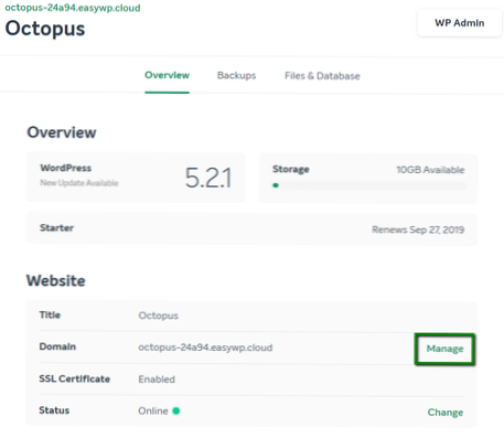 Adding a different domain to existing Wordpress site