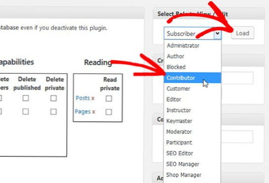 Consenti a Contributor di cambiare l'autore del proprio post?