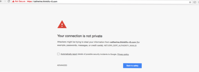 Autoriser le contenu intégré non sécurisé dans un site Web sécurisé SSL