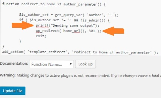 „Nelze upravit informace v záhlaví“ znamená, že nemohu použít wp_redirect