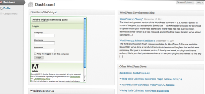 Non riesco ad accedere alla dashboard