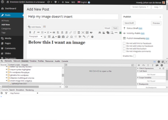 Nu pot afișa o imagine prin PHP în wordpress