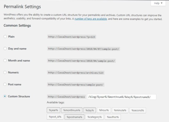 Can't find permalinks section under “Settings”?