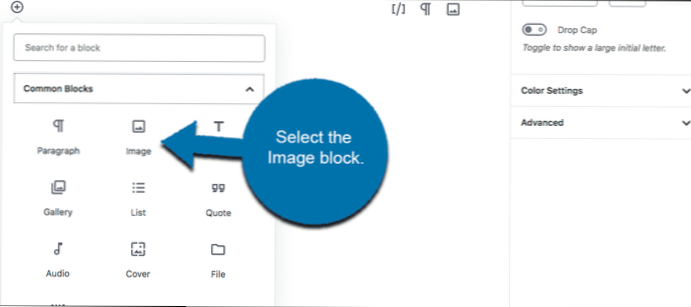 Kan ikke få bilder til å stemme overens med Gutenberg-redaktøren