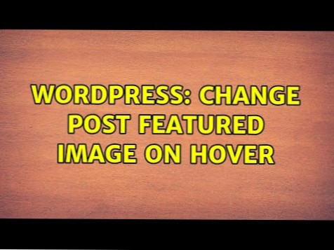 Schimbați imaginea recomandată a postării pe hover