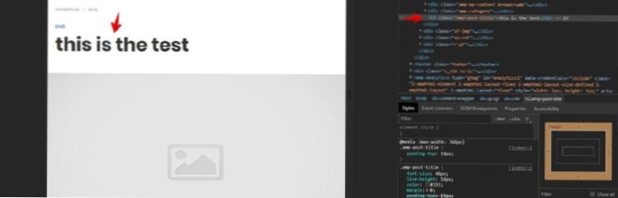 Change the color of post title on specific tags
