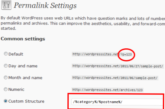 Alterando a estrutura do pemalink para /% post_id% /% postname% /
