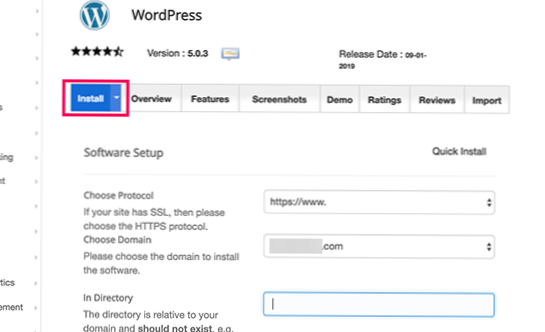 Choosing http or https during manual installation of WordPress and database