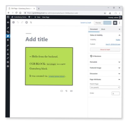 créer-guten-block dans le thème wordpress?