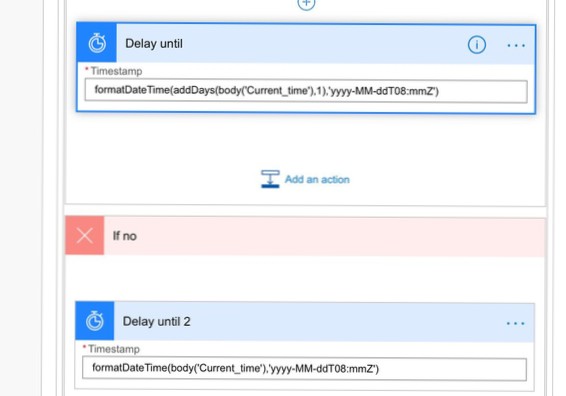 Delay an action until current action is completed