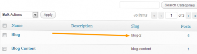 Duplicate category slugs from pages and posts
