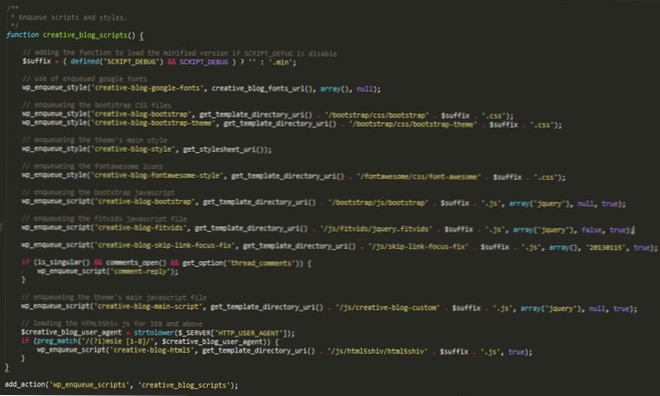 Extragerea fișierelor javascript