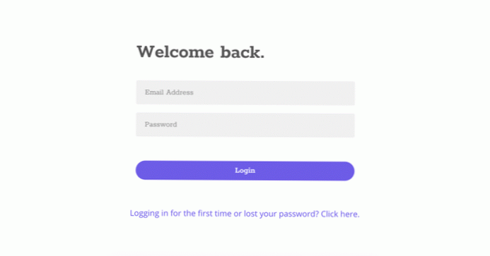 erreur à la page de connexion dans wordpress
