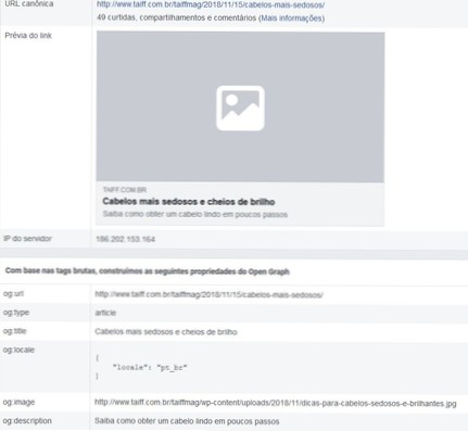 Imaginea prezentată nu se afișează pe Facebook share