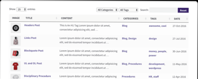 Filtrer innlegg i kategoriarkiv side etter år ved hjelp av en rullegardin