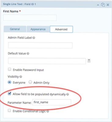Obțineți valoarea câmpului de formulare Gravity pre-populate ca variabilă în funcția mea
