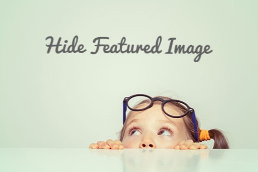 hide attached images of a post