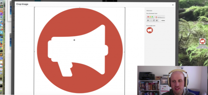 How can a default site icon be set in customizer?