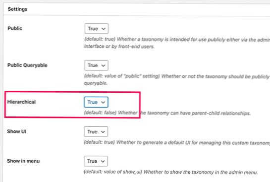 Jak mohu vytvořit vztah vlastní taxonomie?