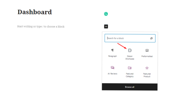 Como faço um shortcode para exibir o nome da loja no Dokan?