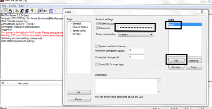 Hoe wordt FTP gebruikt voor upgrade?