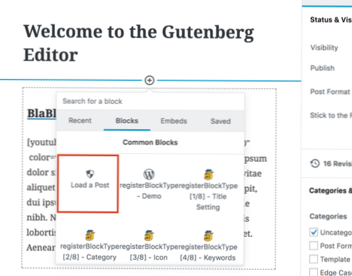 Comment créer un bloc d'intégration personnalisé dans gutenberg wordpress
