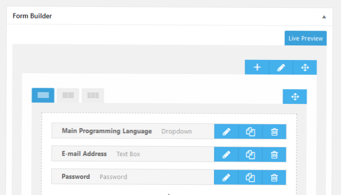 Jak vytvořit front-end (upravitelné) stránky uživatelského profilu Wordpress?