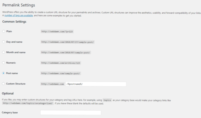 Sådan oprettes en brugervenlig URL i WordPress?