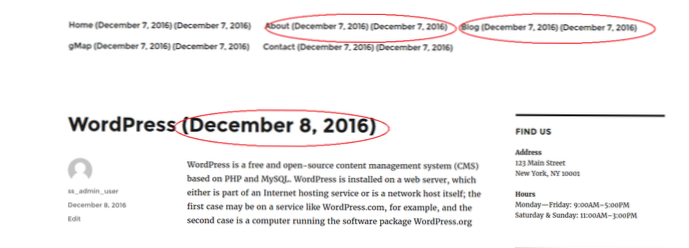 How to display the date under the post title?