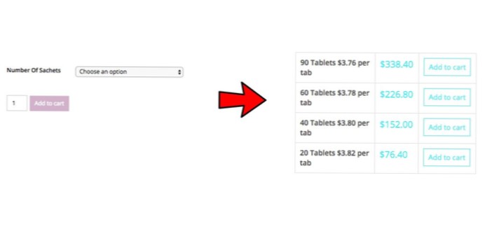 Come fare eco a un codice PHP in un prodotto di variazione WooCommerce?
