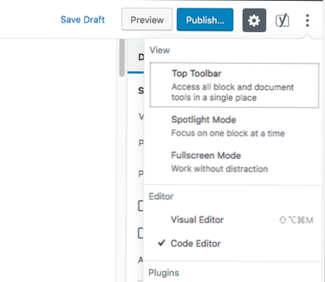 Comment éditer le slug/permalink dans Gutenberg?