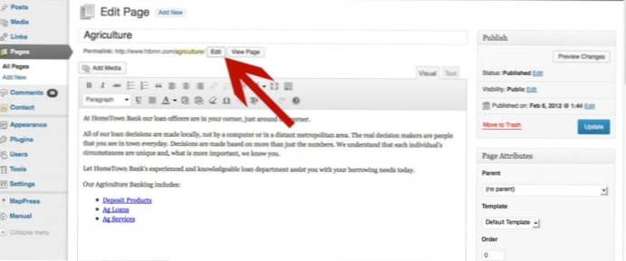 How to find the edit link of the WordPress Post from the URL