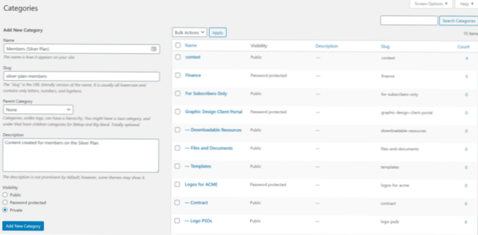 Comment masquer les publications d'une catégorie personnalisée spécifique dans Wordpress?