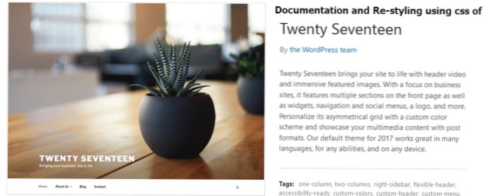 Come inserire un pulsante o un testo personalizzato su un'intestazione di ventisette anni