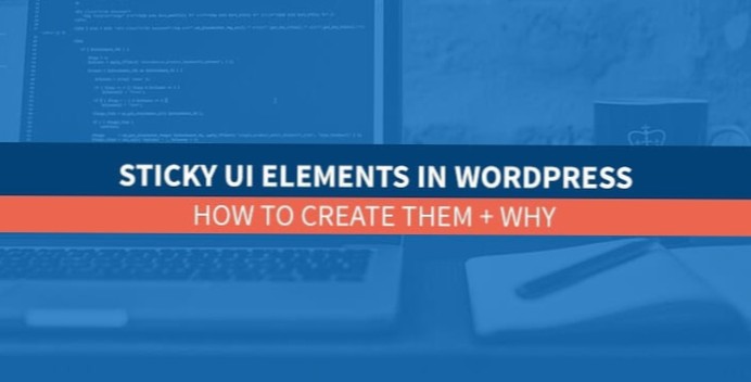 How to make an WordPress element sticky? [closed]