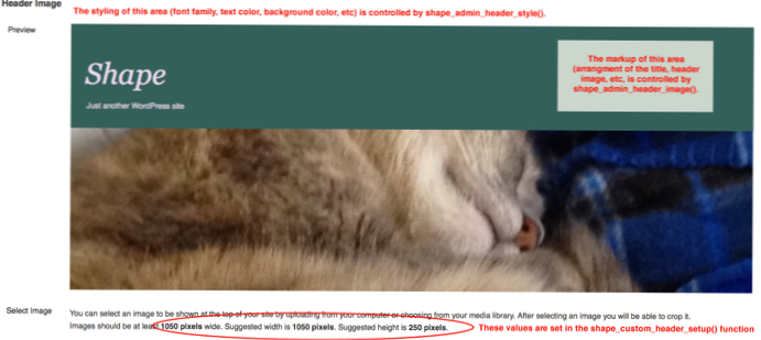 Hvordan lage tilpasset_header_setup () -bilde som bakgrunnsbilde?