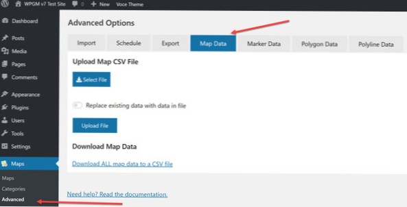 Comment mapper des données sur CSV sur des pages Web?