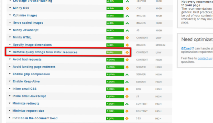 Hvordan fjerne spørringsstreng fra statiske ressurser i WordPress?