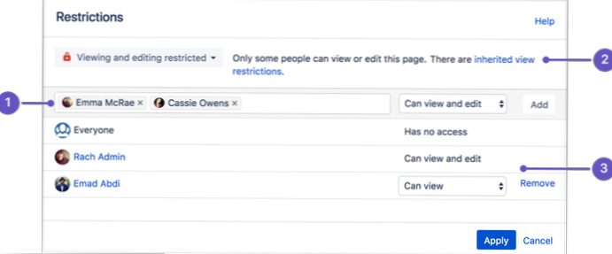How to restrict access to a page?